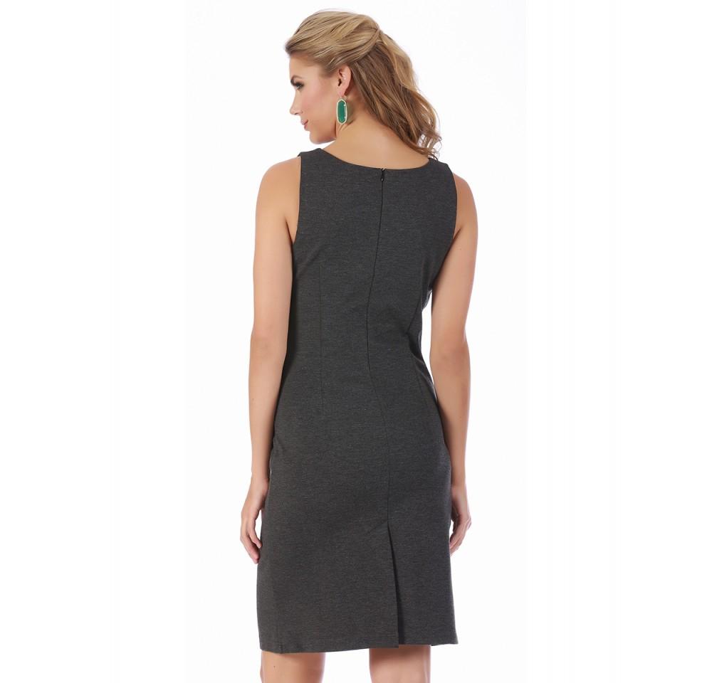 InstantFigure Short Sleeveless Boatneck Dress 16814M